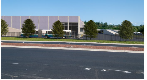 Rendering of the Bus Base North facility
